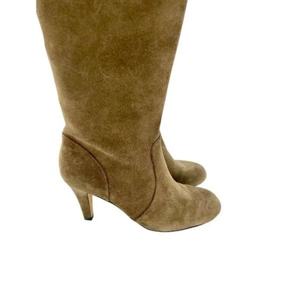 Vince Camuto Cherline Brown Suede Leather Over the Knee Boots SZ 6 New